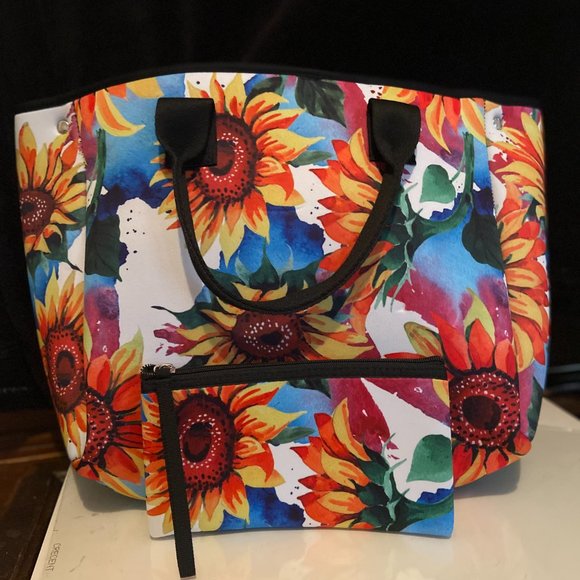 Sunflower Explosion Neoprene Tote - Picture 2 of 2